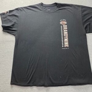 Harley-Davidson Brandywine Chadds Ford PA Graphic T-Shirt Black Mens XL
